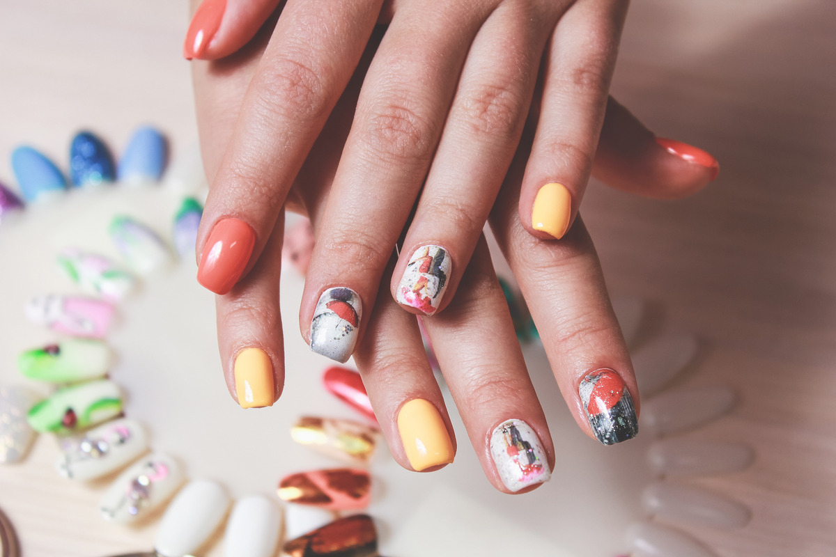 July manicure, SuperNail